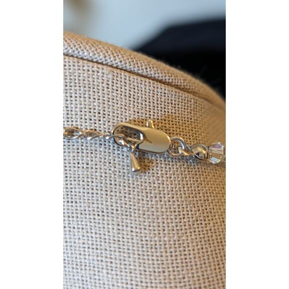 Faceted AB Crystal Bead Crystal Tube Bead Necklace - Picture 7 of 9